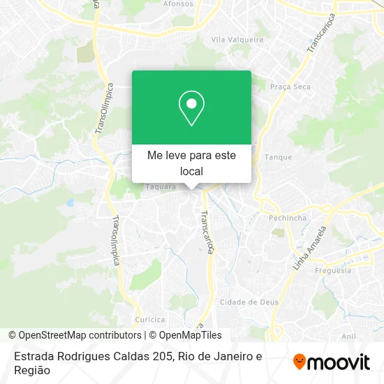 Estrada Rodrigues Caldas 205 mapa