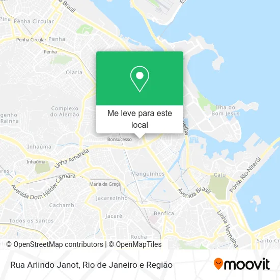 Rua Arlindo Janot mapa