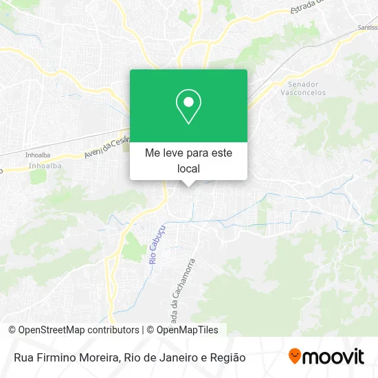 Rua Firmino Moreira mapa