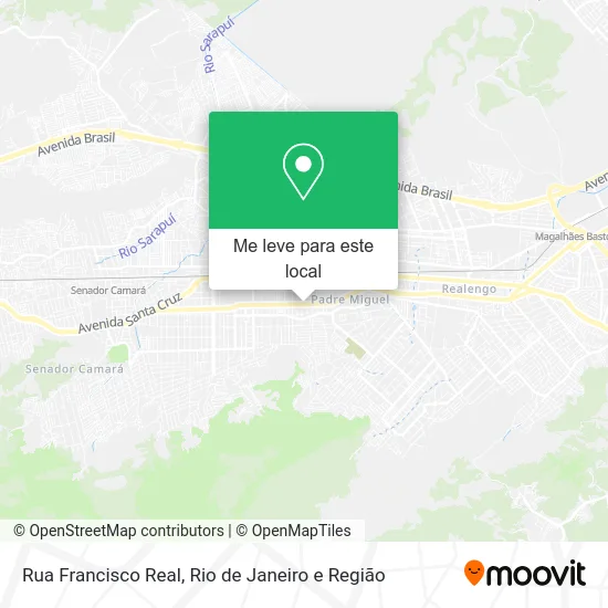 Rua Francisco Real mapa