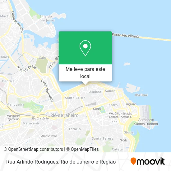 Rua Arlindo Rodrigues mapa
