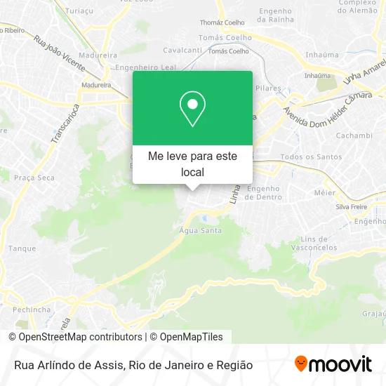 Rua Arlíndo de Assis mapa