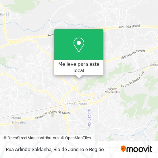 Rua Arlíndo Saldanha mapa