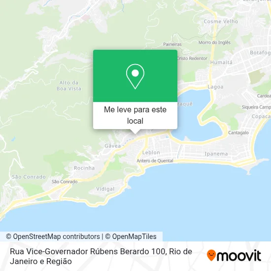Rua Vice-Governador Rúbens Berardo 100 mapa