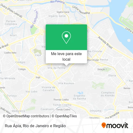 Rua Ápia mapa