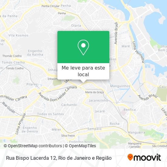 Rua Bispo Lacerda 12 mapa