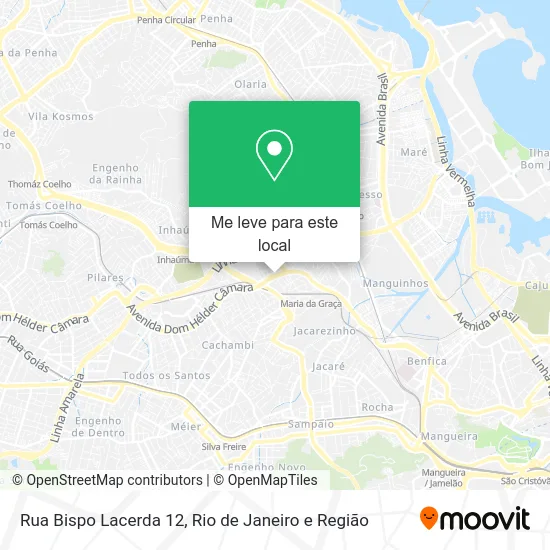 Rua Bispo Lacerda 12 mapa