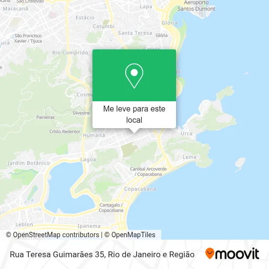 Rua Teresa Guimarães 35 mapa