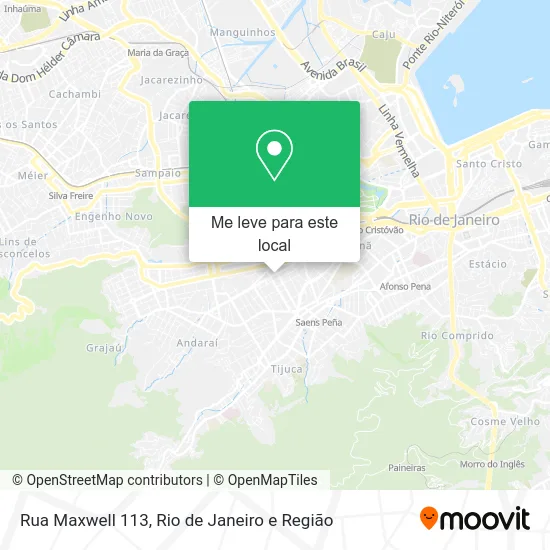 Rua Maxwell 113 mapa