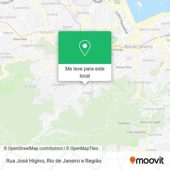 Rua José Higino mapa