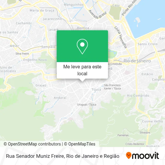 Rua Senador Muniz Freire mapa