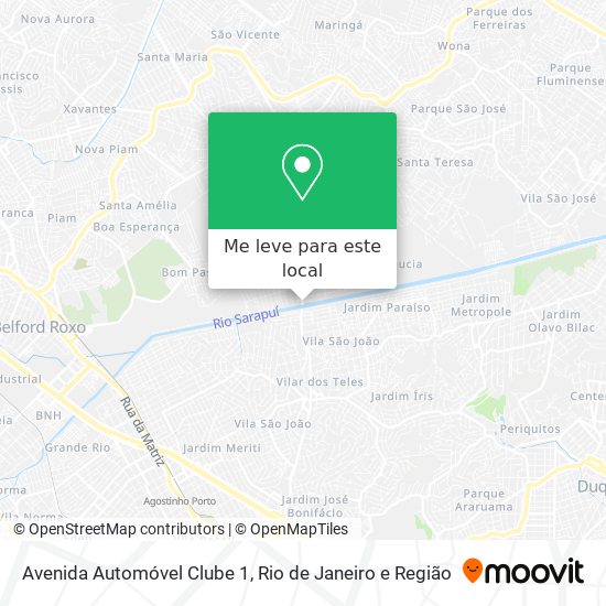 Avenida Automóvel Clube 1 mapa