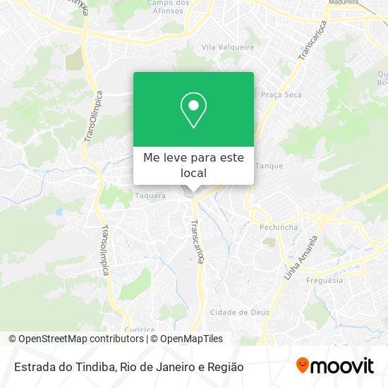Estrada do Tindiba mapa