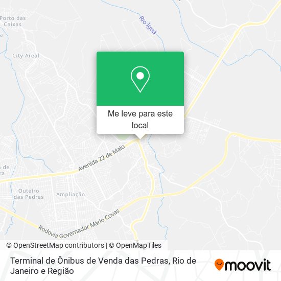 Terminal de Ônibus de Venda das Pedras mapa