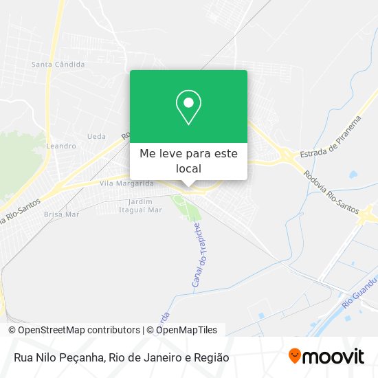 Rua Nilo Peçanha mapa