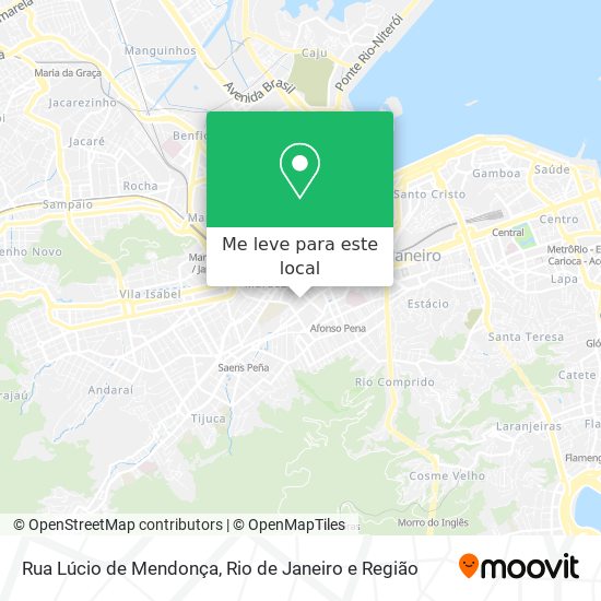 Rua Lúcio de Mendonça mapa