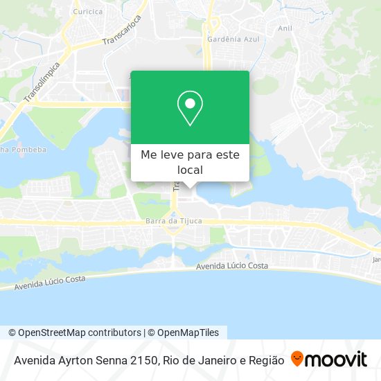 Avenida Ayrton Senna 2150 mapa