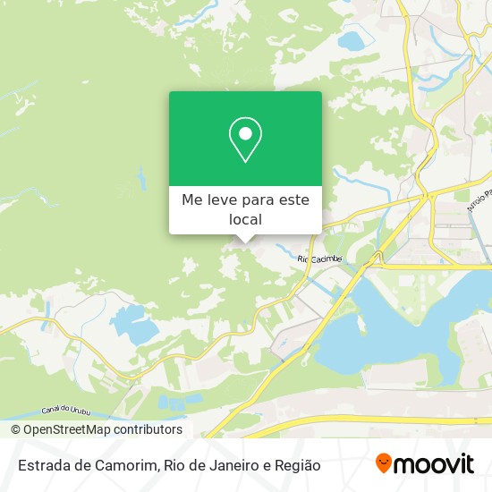 Estrada de Camorim mapa