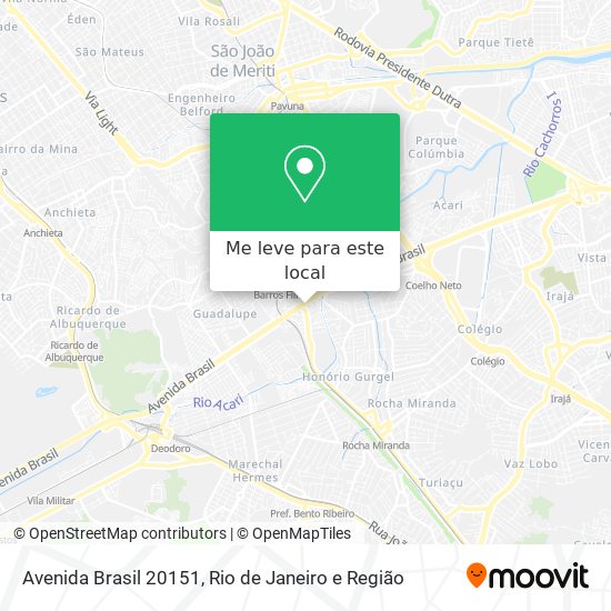 Avenida Brasil 20151 mapa