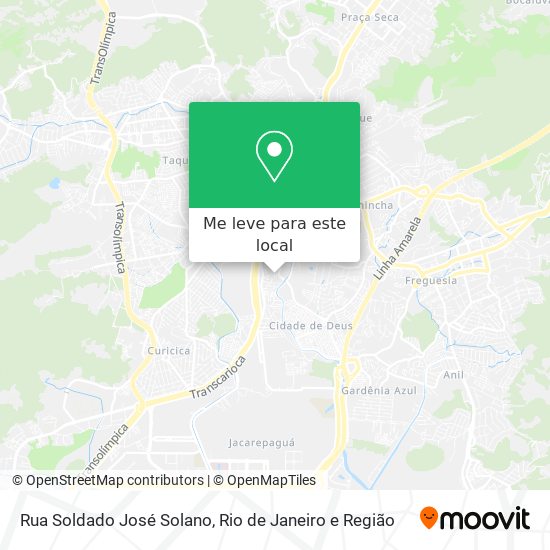 Rua Soldado José Solano mapa