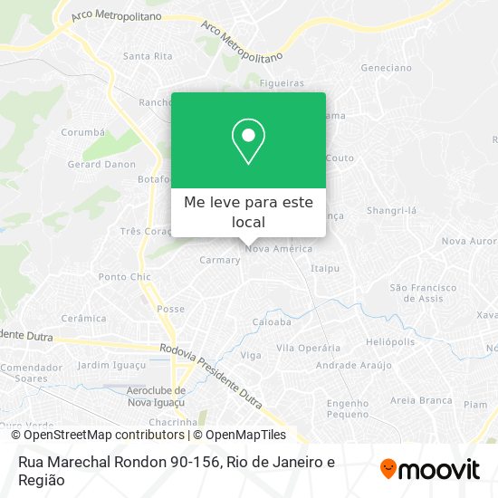 Rua Marechal Rondon 90-156 mapa