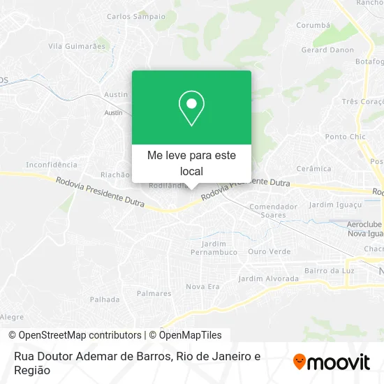 Rua Doutor Ademar de Barros mapa