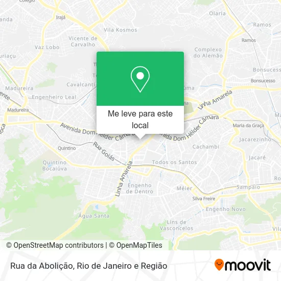 Rua da Abolição mapa
