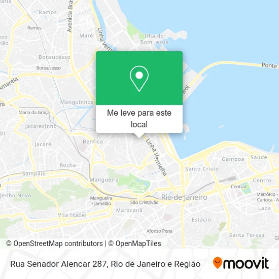 Rua Senador Alencar 287 mapa