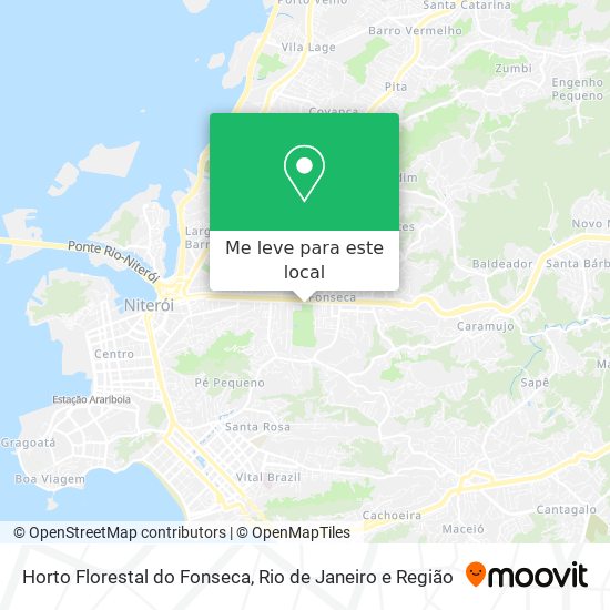 Horto Florestal do Fonseca mapa