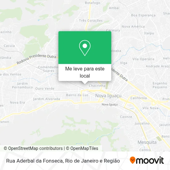 Rua Aderbal da Fonseca mapa