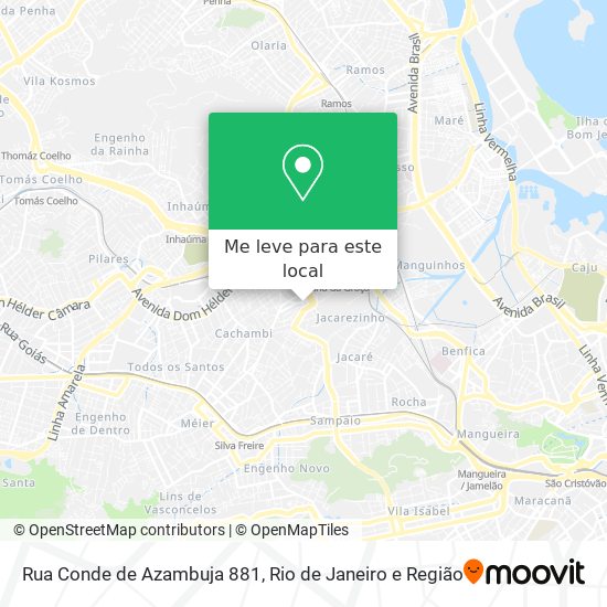 Rua Conde de Azambuja 881 mapa