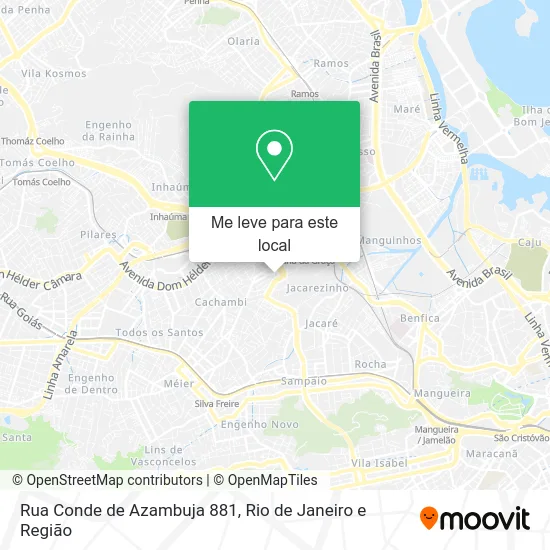 Rua Conde de Azambuja 881 mapa