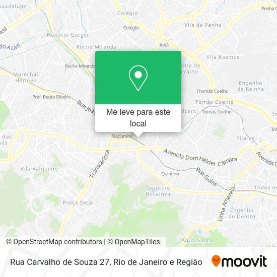 Rua Carvalho de Souza 27 mapa