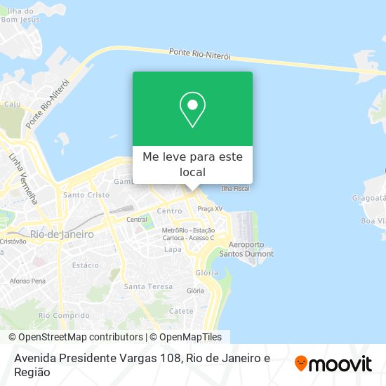 Avenida Presidente Vargas 108 mapa