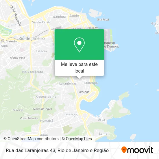 Rua das Laranjeiras 43 mapa