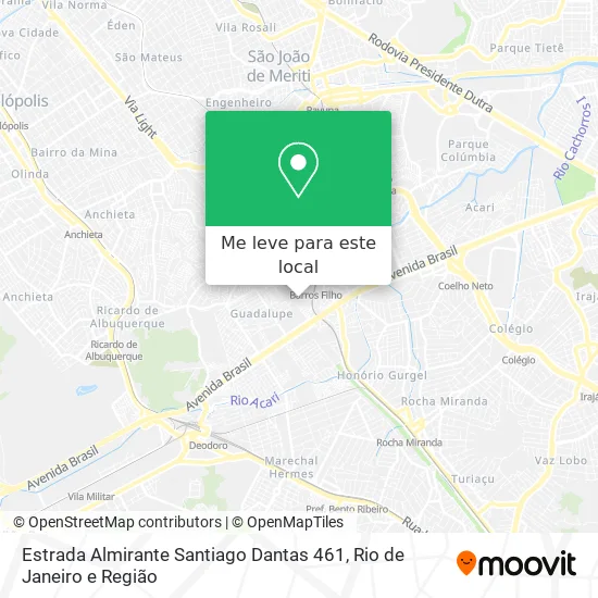 Estrada Almirante Santiago Dantas 461 mapa
