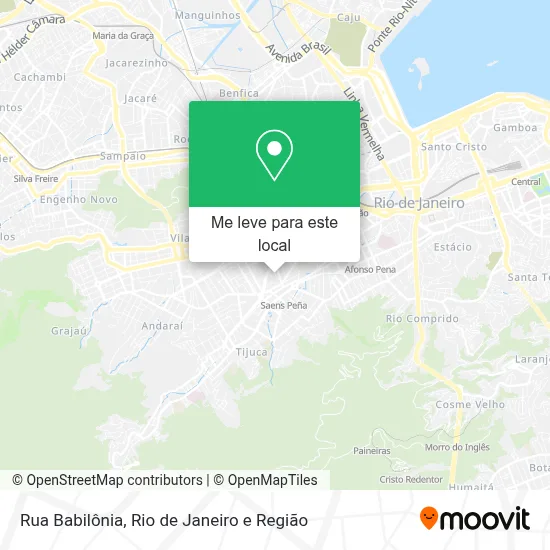 Rua Babilônia mapa