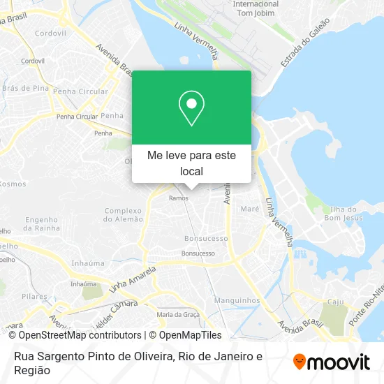 Rua Sargento Pinto de Oliveira mapa
