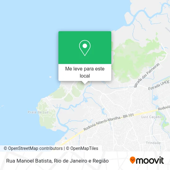 Rua Manoel Batista mapa