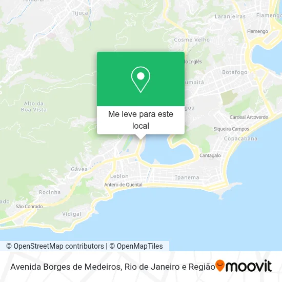 Avenida Borges de Medeiros mapa