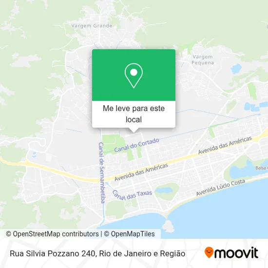 Rua Silvia Pozzano 240 mapa