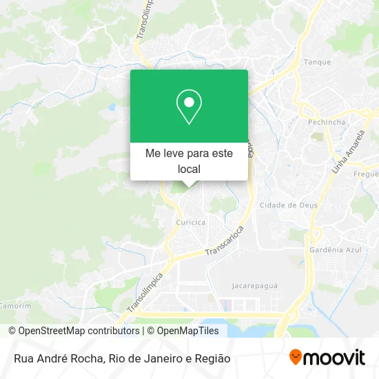 Rua André Rocha mapa