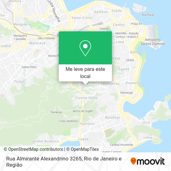 Rua Almirante Alexandrino 3265 mapa