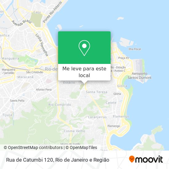 Rua de Catumbi 120 mapa
