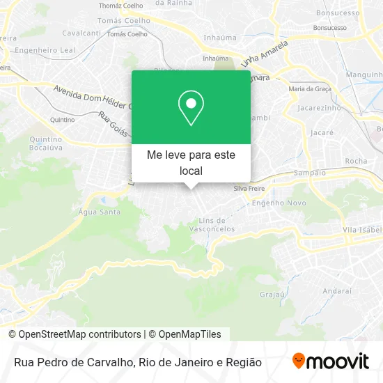 Rua Pedro de Carvalho mapa