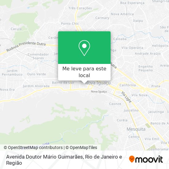 Avenida Doutor Mário Guimarães mapa