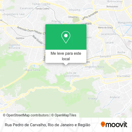 Rua Pedro de Carvalho mapa