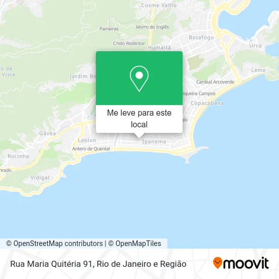 Rua Maria Quitéria 91 mapa