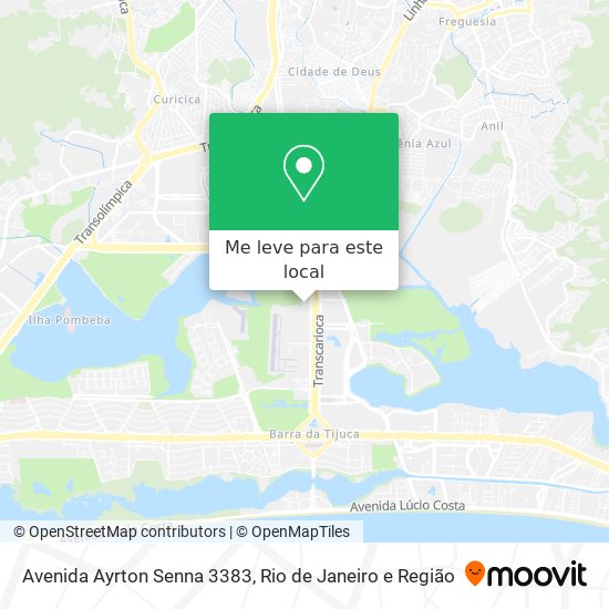 Avenida Ayrton Senna 3383 mapa