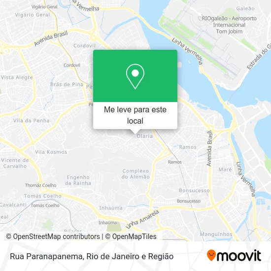 Rua Paranapanema mapa